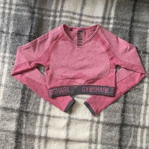 Gymshark Long Sleeve Crop - Pink